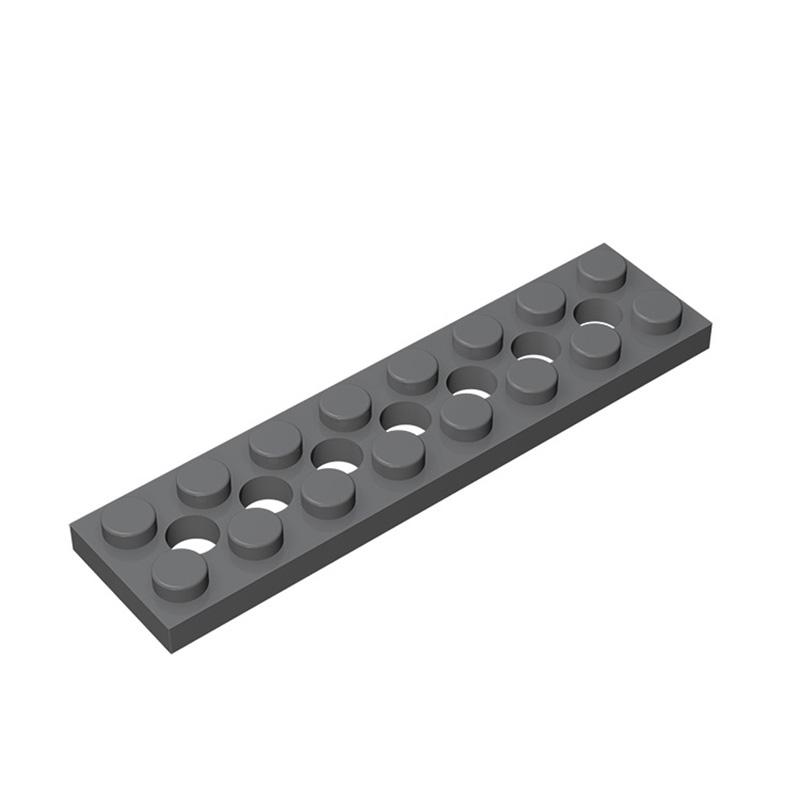 MOC 10 ШТ 3738 Пластина 2x8 С 7 Отверстиями Строительные Блоки Доска Кирпичи Дом Замок Частицы Образовательная Игрушка Детский День Рождения Подарок