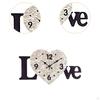 Декоративные настенные часы в форме сердца, легко читаемые, с бесшумным механизмом, прочный часовой механизм, украшение для