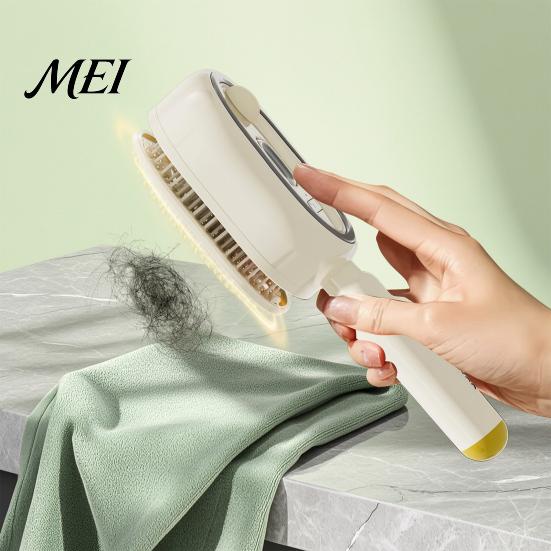 Self-Cleaning Massage Brush 1/2Pcs Electric Spray Air Cushion Brush, USB Rechargeable Misting Scalp Anti-Frizz Steam Comb for Dry Damaged Hair