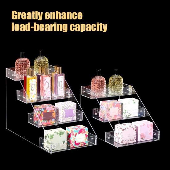 Прозрачный акриловый стенд для демонстрации, многослойный, прочный, несущий, легко собираемый, универсальный органайзер для духов