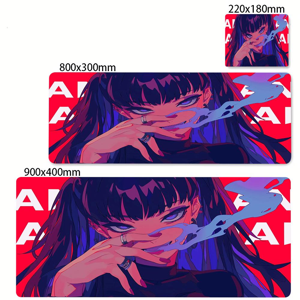 50x100см Игровой коврик для мыши Аниме Девушка Коврик для мыши Аксессуары для ПК Коврик для клавиатуры Резиновый Нескользящий Коврик для стола Домашние Защитные коврики для стола