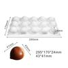 Силиконовая форма для французского муссового торта, 3D принадлежности для выпечки, форма для DIY шоколадного мыла и свечей, 15 ячеек, Китайский каштан