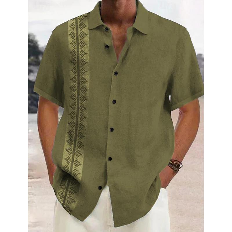 2025 Мужская рубашка в полоску с градиентом, тонкая, дышащая, модная, с короткими рукавами, высококачественный дизайн, повседневные рубашки на пуговицах для мужчин