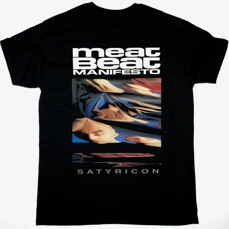 MEAT BEAT MANIFESTO SATYRICON T-Shirt Cotton Black Unisex S-5XL