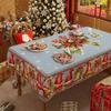 Рождественская скатерть, Новогодняя круглая скатерть, атмосферное украшение, скатерть на кофейный столик, чехол для скатерти на Праздник Весны
