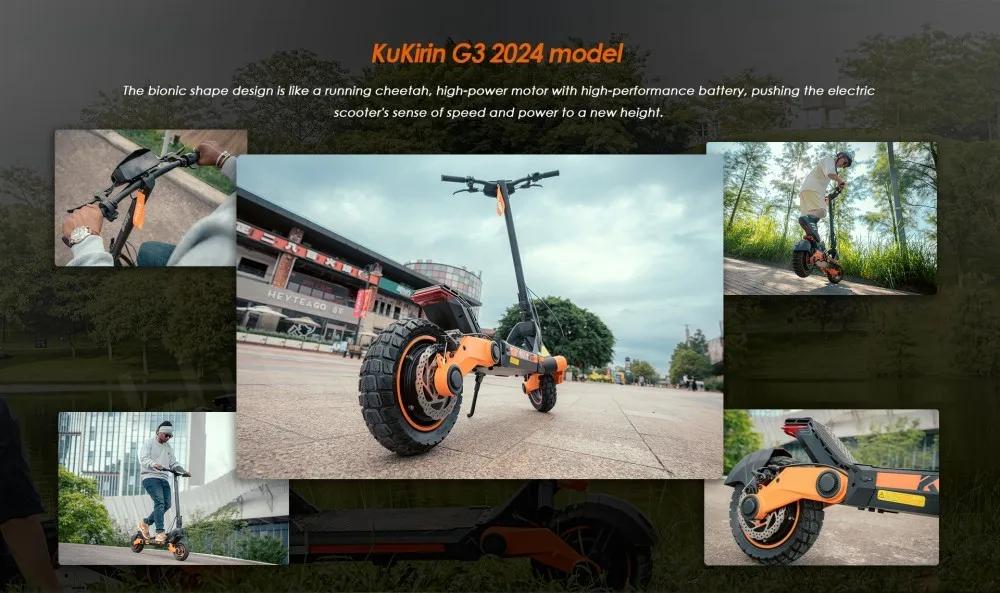 EU Stock Original KuKirin G3 Electric Scooter 1200W Motor 52V 18Ah Battery 52KM/H Max Speed 63KM Range Smart Kickscooter