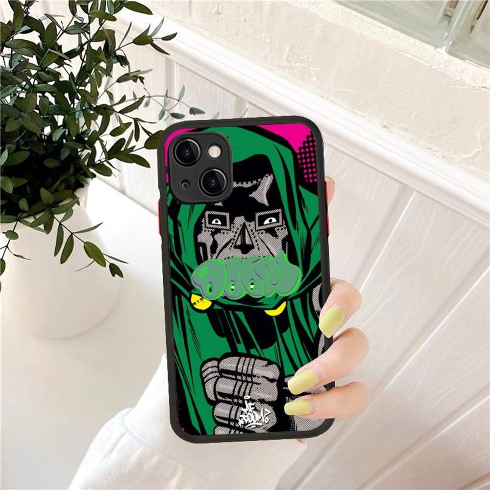 MF DOOM Phone Case for iPhone 16 15 14 11 12 13 Pro Max X XS Translucent Matte Cover