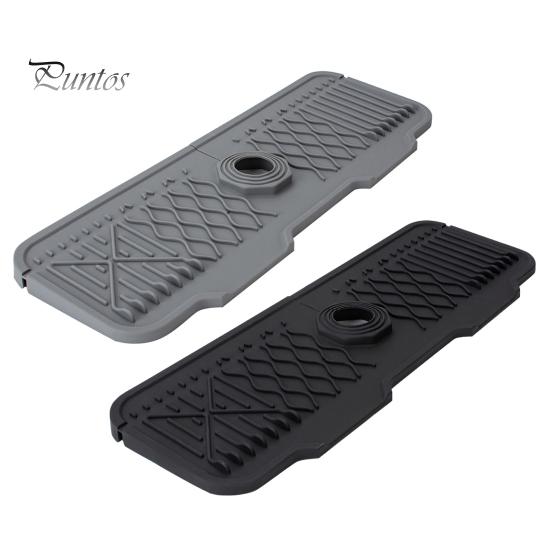 Коврик для крана, силиконовый коврик для раковины с защитой от брызг, многоразовый дренажный коврик, противоскользящий поддон для сбора капель для крана для домашней кухонной столешницы