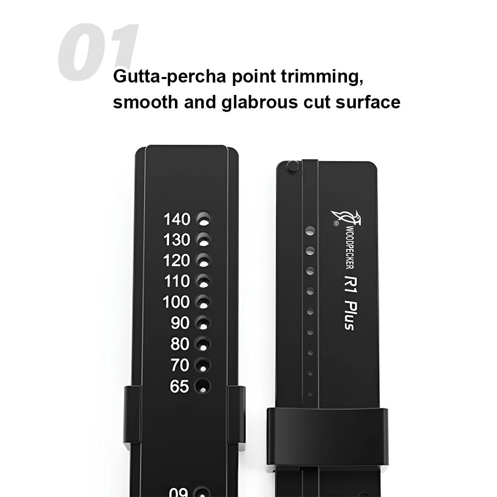 WOODPECKER R1 Plus Стоматологические инструменты Эндолинейки для гуттаперчи Автоклавируемая измерительная линейка Измеритель размаха Шкала Эндодонтическая