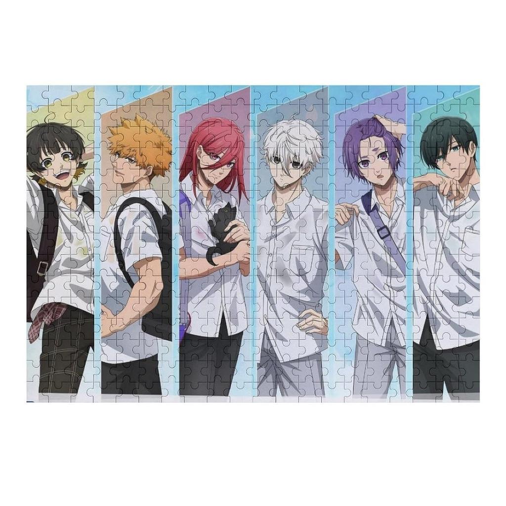 Blue Lock jigsaw puzzle wooden room decoration toy entertainment 300 pieces anime adults stress relief beginners children adult toys game wall hanging