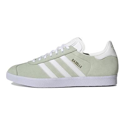Кроссовки Gazelle Linen Green Unisex Cloud-White Gold-Metallic GX2206