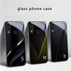 Элегантные буквы 'S M R' Для Samsung Galaxy A30 A31 A32 A33 A34 A35 A42 A30s A20 A25 A26 A51 A56 A54 A72 A73 A70 Стеклянный чехол для телефона