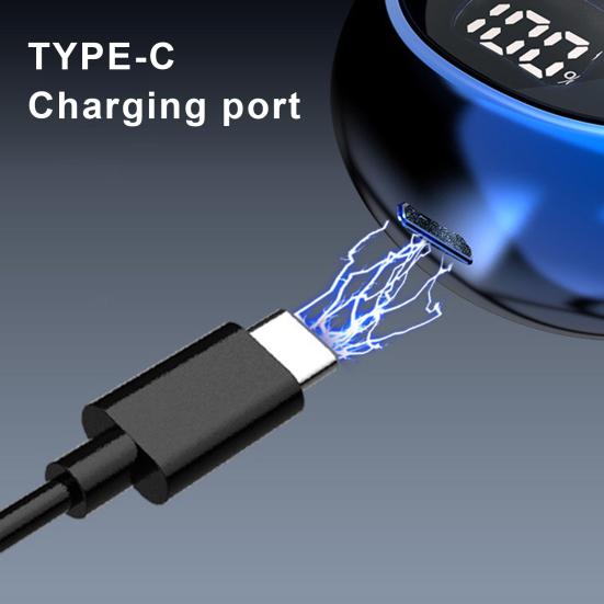 Мужская электробритва, аккумулятор, дисплей, USB перезаряжаемая мини-роторная бритва для путешествий, портативный беспроводной триммер для волос, инструмент для удаления бороды, подарок парню