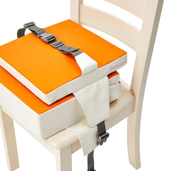 Детское сиденье-бустер для обеденного стола, кухонного стула, водонепроницаемое, устойчивое к пятнам, со спинкой и