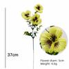 Realistic 37cm Artificial Pansy Flowers 3 Heads Silk Butterfly Flowers Simulation Flowers Table Centerpiece
