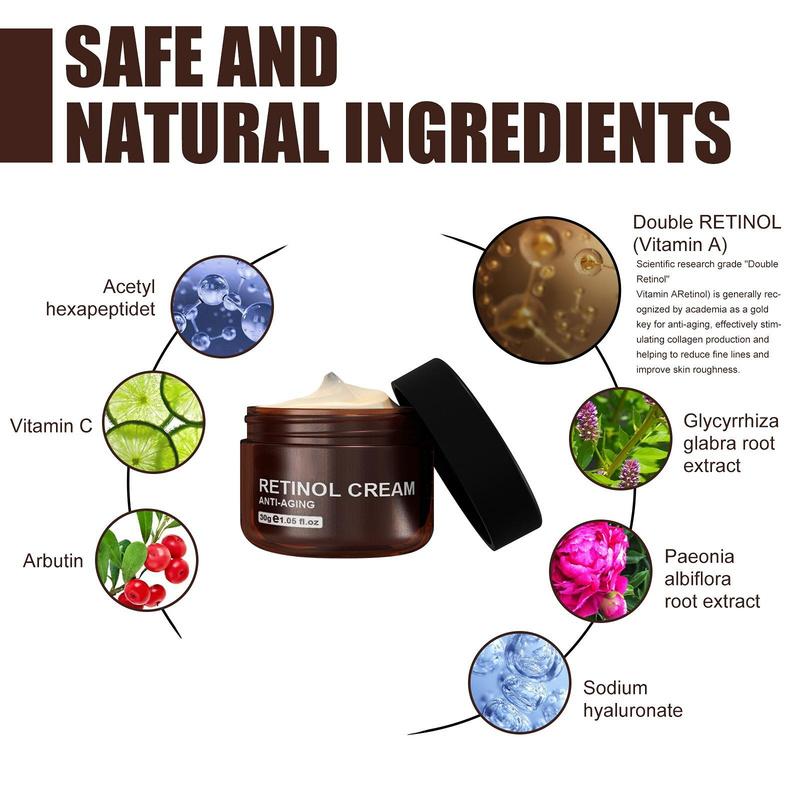 Крем с ретинолом, крем против морщин, против старения, лифтинг, выцветание, тонкая линия, крем для лица, увлажняющий, питательный, уход за кожей