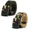 1 Pcs Cotton Canvas Buckle Belt Brand New Graffiti Camouflage Men Boys Unisex Solid Color Webbing