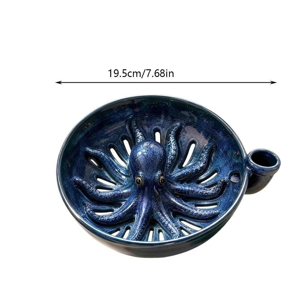 Octopus Automatic Berry Rinse Bowl Drainage Holes Berry Washer Berry Spinner Colander Blueberries