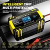 12V/8A 24V/4A Полностью автоматическое автомобильное зарядное устройство Импульсный ремонт FOXSUR Автомобильный грузовик AGM Свинцово-кислотный ЖК-дисплей Автоматическая зарядка аккумулятора FBC122408D