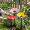 Handcrafted Garden Metal Flower Stake Sturdy Iron Bird Water Feeder  Backyard