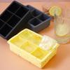 1 шт., силиконовая форма для отсека для льда, 6 даже квадратных отсеков для льда, форма для кубиков льда, домашний силиконовый ледяной шар