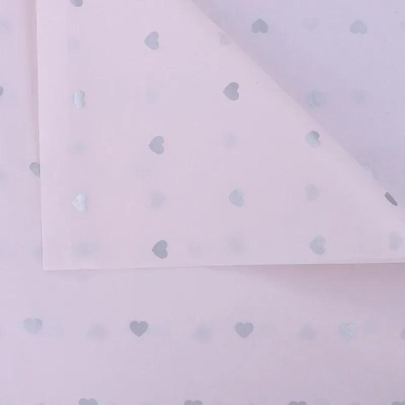 10 листов/партия 50*70 см подарочная упаковочная бумага DIY ручная работа поделки звезда любовь точка узор папиросная бумага цветочный упаковочный материал