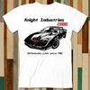 Рыцарь дорог KITT 1982 Pontiac Michael Industries ТВ Футболка Взрослая Унисекс Мужчины Женщины Ретро Дизайн Футболка Винтажный Топ