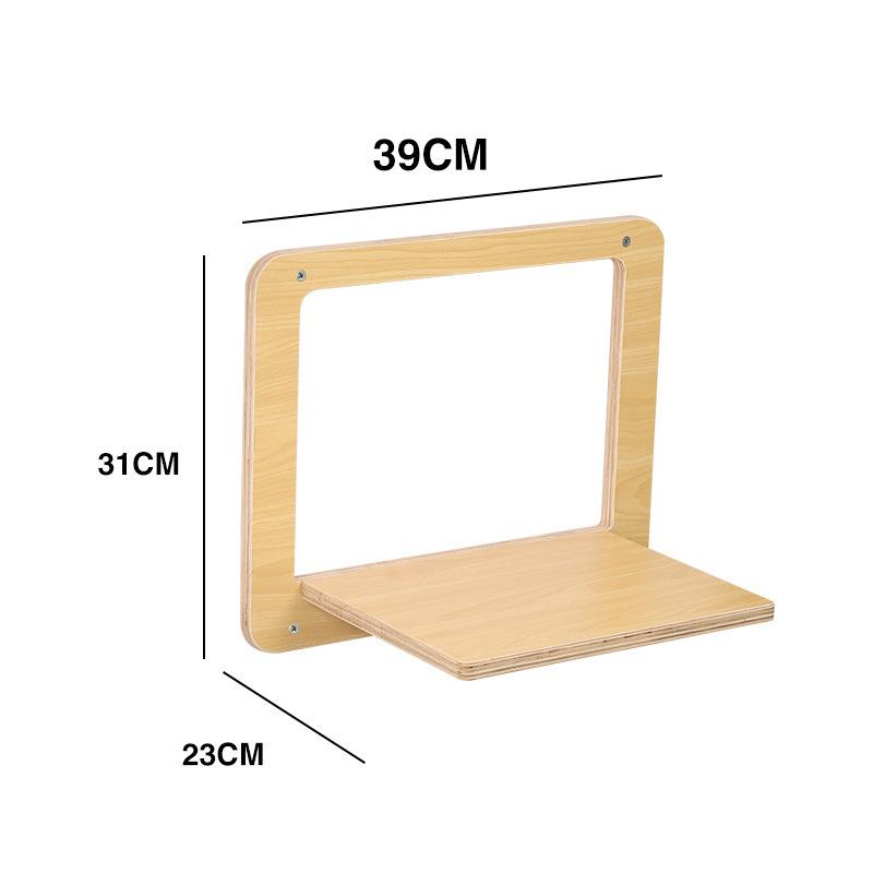 Подвесная гамак-полка из массива дерева для кошек, устойчивая, настенная, платформа для прыжков, устойчивая к царапинам, товары для домашних животных