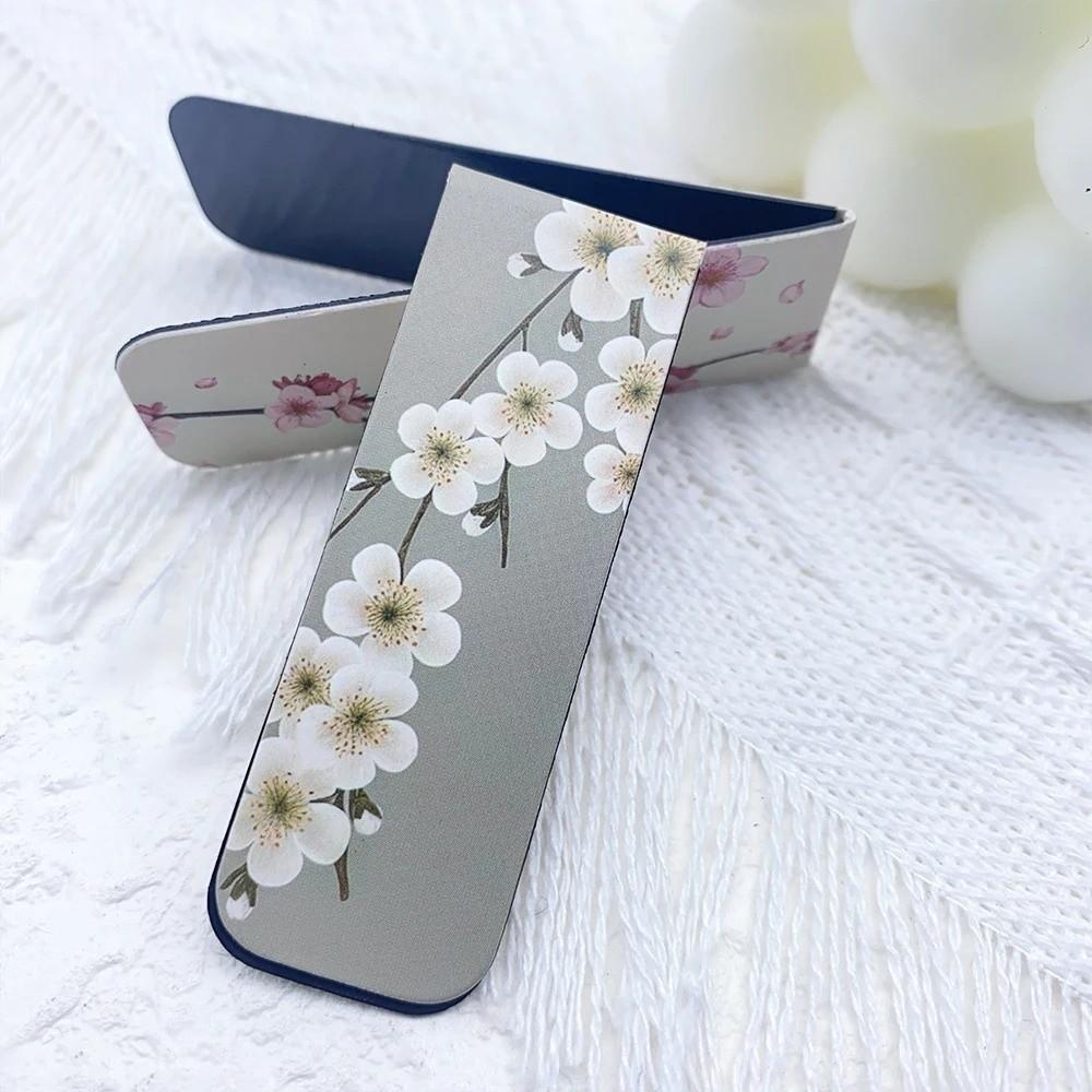 5 Pcs/Set Flower Pattern Annotated Bookmarks for Reading, Annotation, and Gift