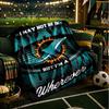 Dolphins Team Logo Artwork Blanket Lightweight Flannel Bedding Blanket Perfect for Travel, Camping, Living Rooms, Offices, Sofas, Fan Christmas gift