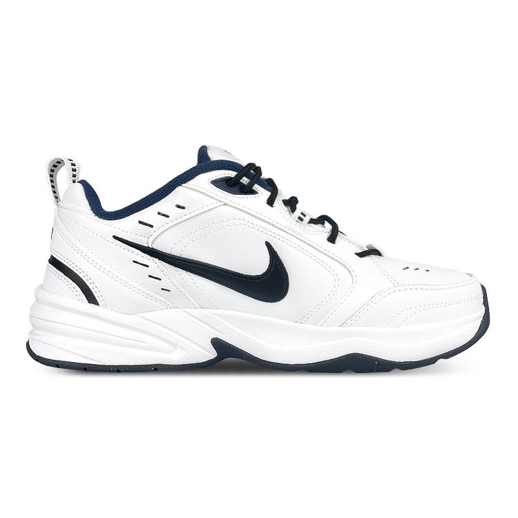 Nike Air Monarch 4 Белый Синий Низкие Массивные Кроссовки Унисекс Черно-Белый 415445-102(Команда47-М4)