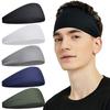 Moisture Absorbing Workout Headbands for Men Non Slip Men‘s Sports Hairband  Cycling