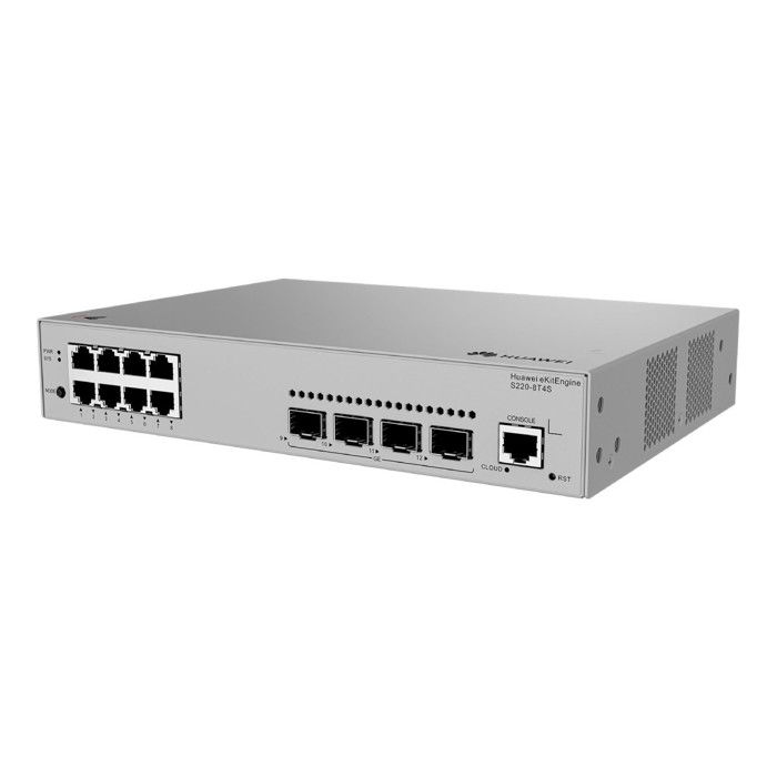 Коммутатор Ethernet - Huawei - S220-8T4S - 8 портов RJ45 - 4 порта SFP - 24 Гбит/с