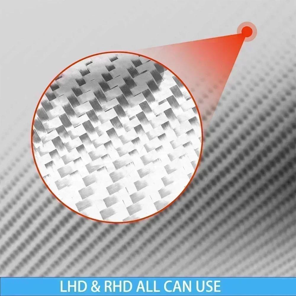 Автомобильные аксессуары из углеродного волокна, полоса на приборную панель, модифицированная крышка внутренней отделки, мягкая наклейка для Toyota Tundra Sequoia 2007-2013