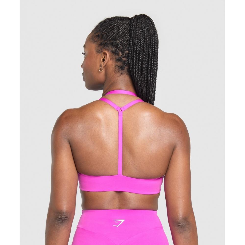 Gymshark Reps T Back спортивный бюстгальтер яркий розовый B3b3d Kcpy