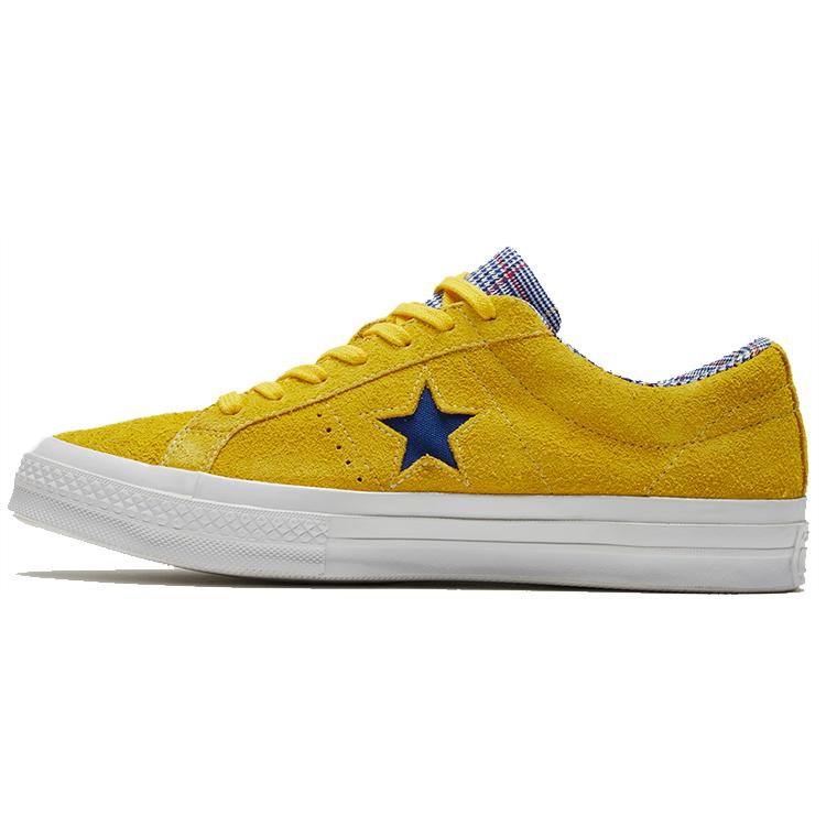 Converse One Star Замша Сезонные Цвета Бык 'Желтый/Сине-зеленый' 166848C