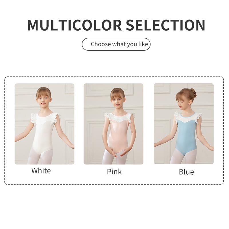 Балетный купальник для девочек базовый с коротким рукавом, танцевальный костюм для малышей, хлопковый гимнастический купальник, школьный танцевальный, возраст 2-11 лет
