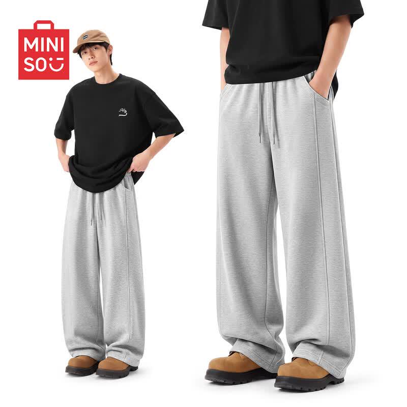 MINISO Мужские спортивные брюки прямого кроя свободного кроя