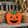 Recyclable Party Souvenir Totes Halloween Felt Candy Bag, Pumpkin Ghost Skull Cat Owl Tote for Non-woven Gift Bags Kids, Non Woven Trick