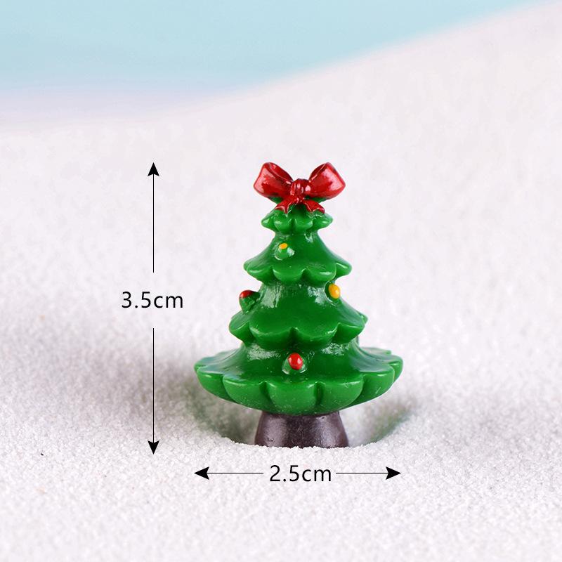 Christmas Small Gifts, Micro-landscapes Snow Scenes Decorative Ornaments Christmas Tree Accessories, Artificial Trees