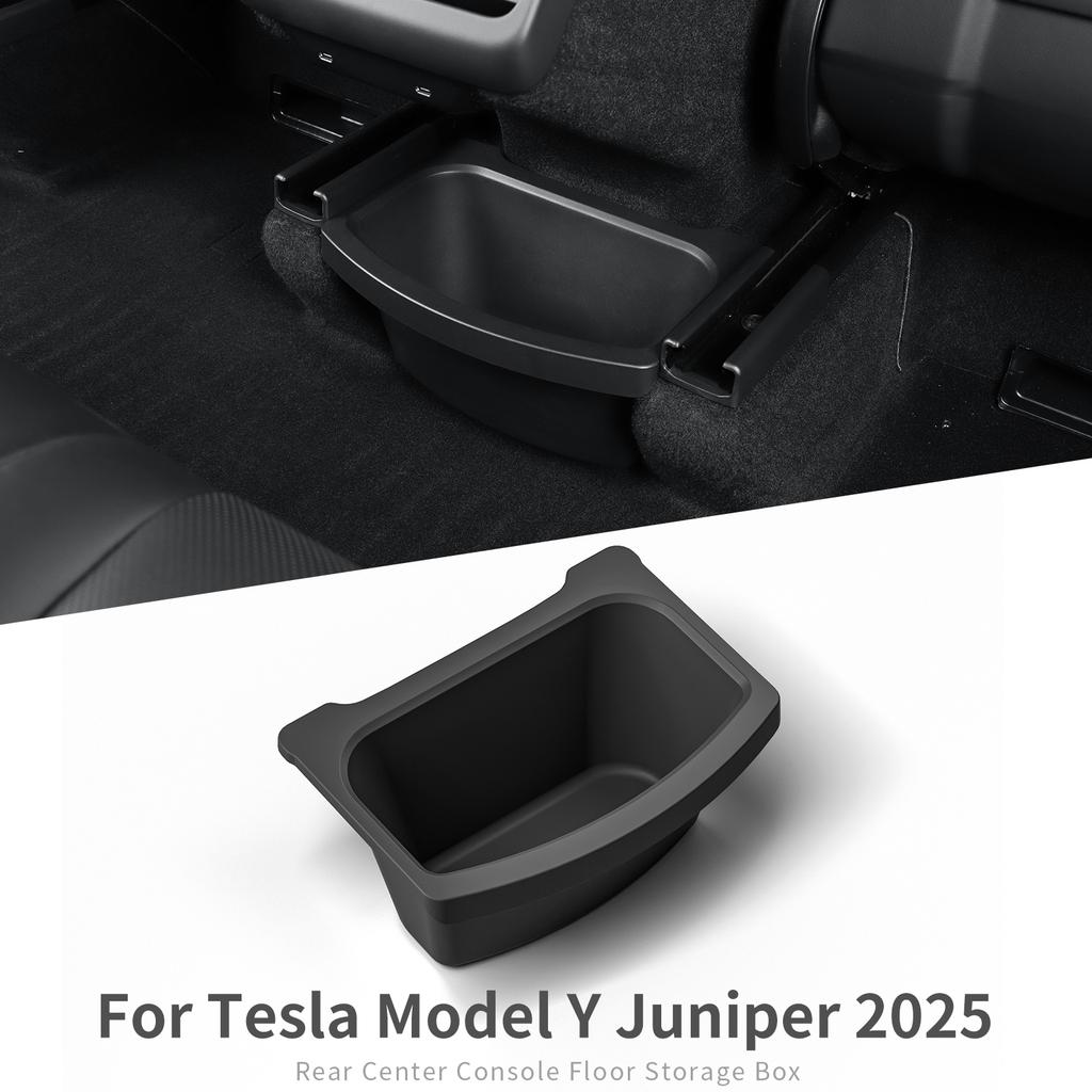 LUCKEASY для Tesla Model Y Запуск 2025 2026 Juniper (Не для Берлинской версии) Подлокотник Задний Автомобильный Ящик для Хранения Органайзер TPE