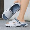 Fashion Men's Summer Thick Bottom Sandals Outdoor Wear Anti-Slip Beach Slippers Comfortable Two-Purpose EVA Material Botas Para Hombre