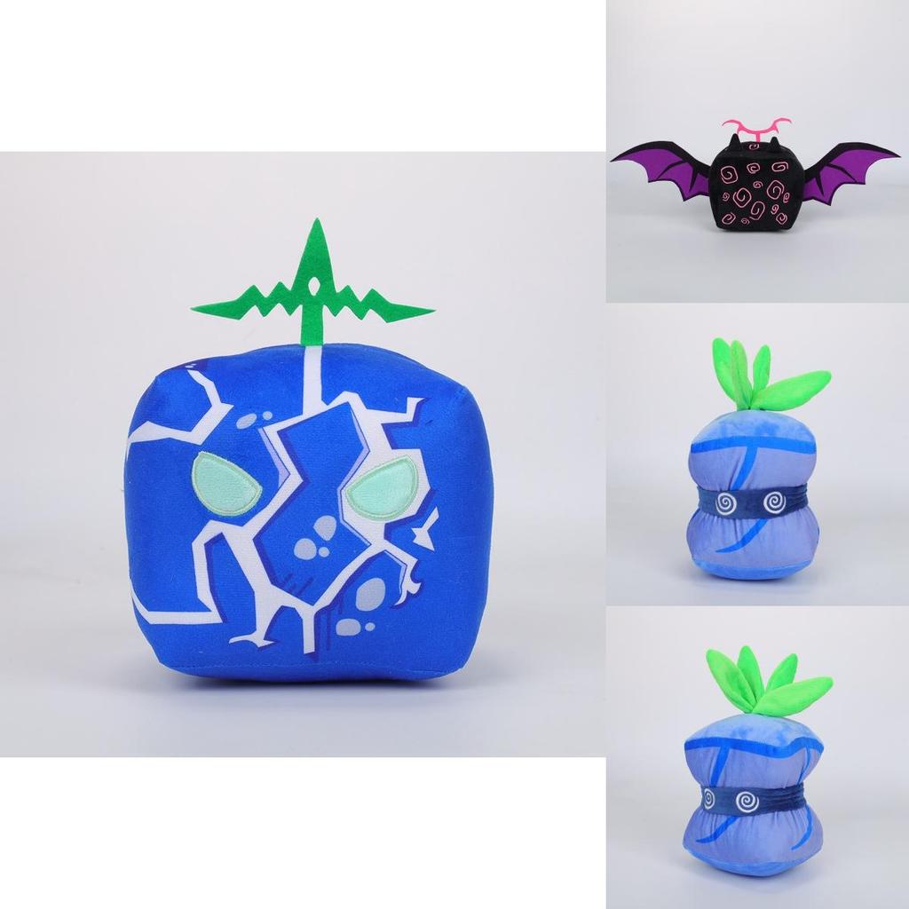 Soft Plush Blox Fruits Toy With Customizable Design Purple Box