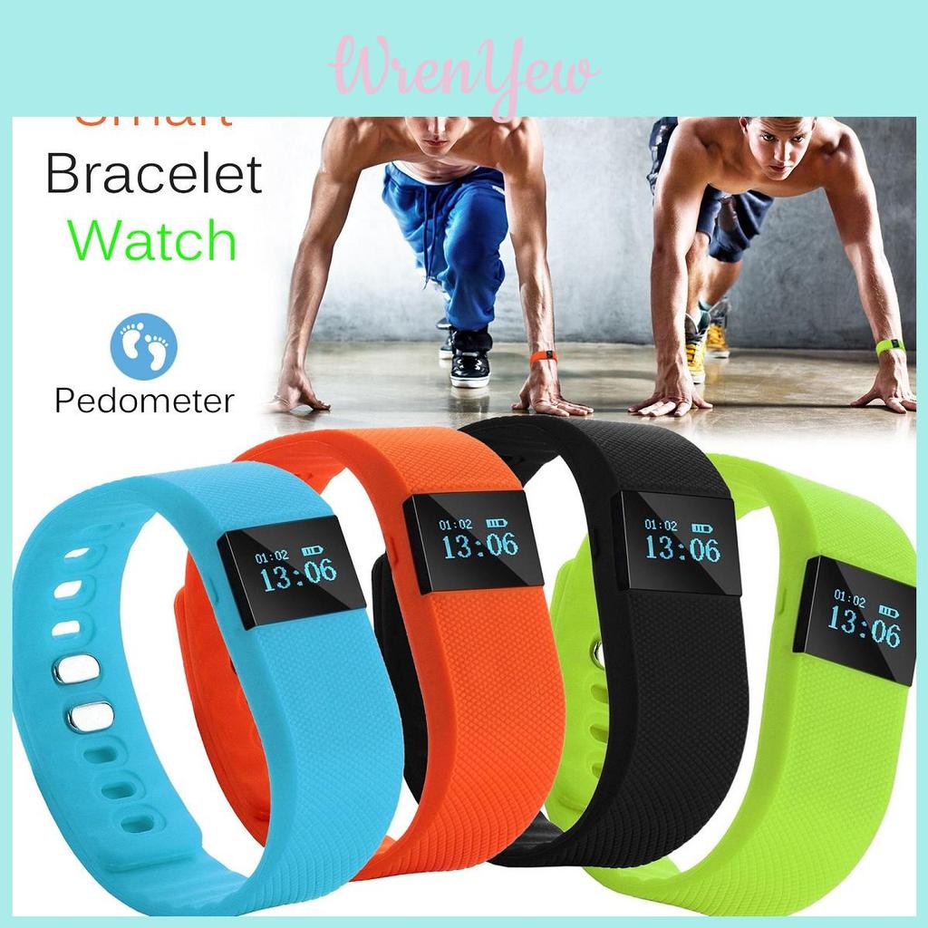 Lowcost Smart Health Bracelet With Step Calorie And Time Tracking For Fitness Enthusiasts