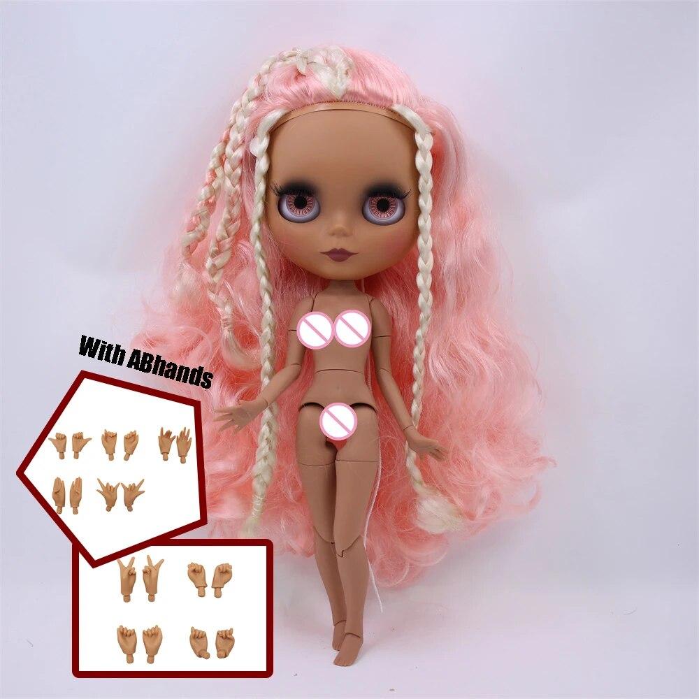 ICY DBS Blyth кукла шаровой шарнир, тело, разноцветные волосы, черная кожа, матовое лицо, телесная кукла и набор, кукла, игра-одевалка, подарок для девочки