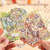 Сказочный домик 3D Наклейка с плоским пейзажем - Креативный DIY подарок