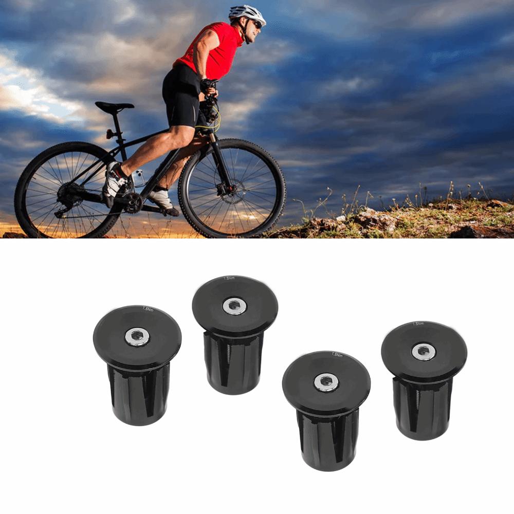 2 Pair Light Weight Handlebar Plug Aluminium Plastic Handlebar End Caps Bike Maintenance