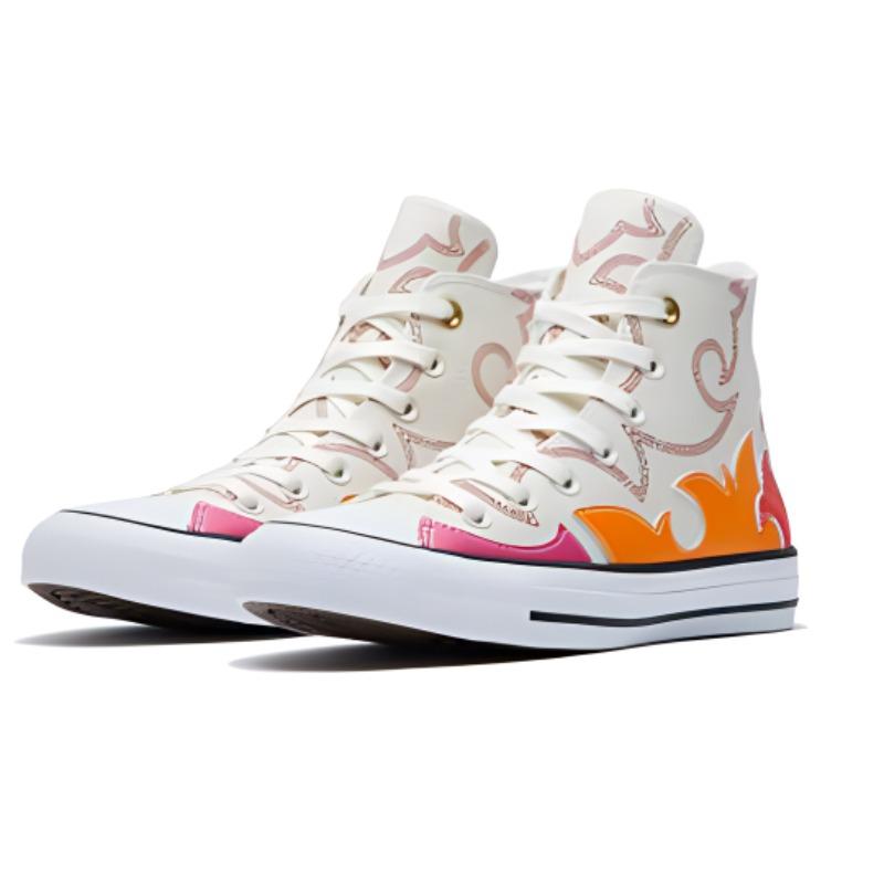 Converse Кеды Chuck Taylor All Star Le High Egret Red Orange 'White Red' Женские 564954C