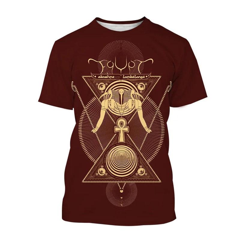 3D T-Shirt Ancient Egyptian God Eye Of Egypt Printing Short Sleeve Tops Men Harajuku Streetwear Oversize T-Shirts Size XS-6XL