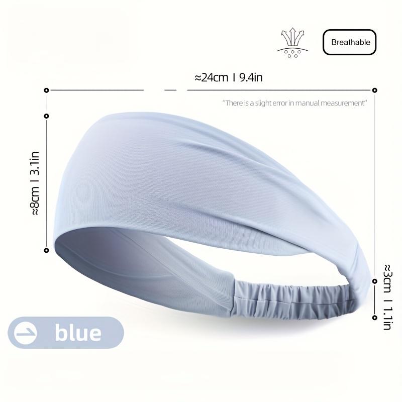 [Влагоотводящая повязка на голову] 1 шт. Нескользящая влагоотводящая спортивная повязка на голову | Дышащая влагоотводящая эластичная повязка для волос для бега, йоги, велоспорта